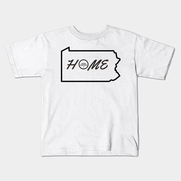 Home Black Kids T-Shirt by YinzerTraditions